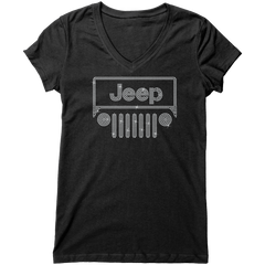 Rhinestone Offroad Grill Shirt Crew Neck, V Neck, Tank Top