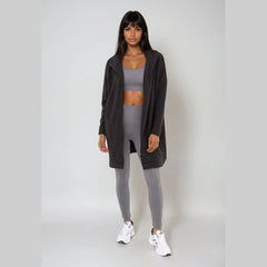 Cozy Comfort Zip Up Hoodie Jacket Black