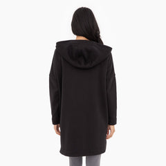 Cozy Comfort Zip Up Hoodie Jacket Black