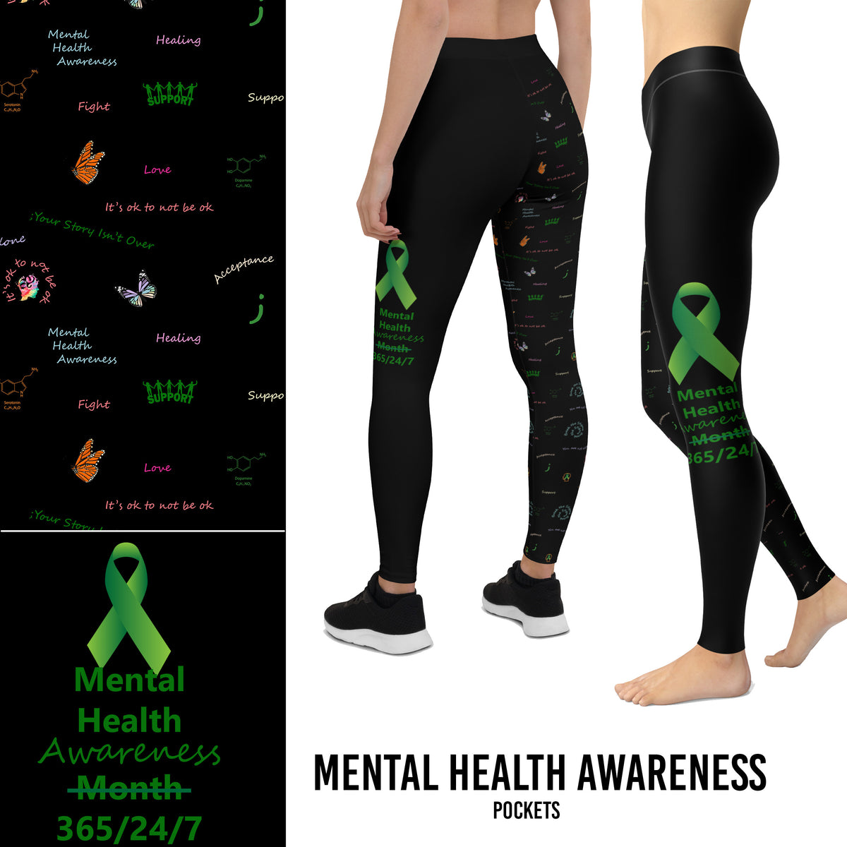 Pre Order Mental Health Awareness Leggings with Pockets