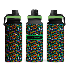 Personalized Gamer Tumbler 20oz Retro Game Water Bottle