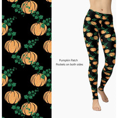 Pumpkin Patch Full Length leggings with Pockets