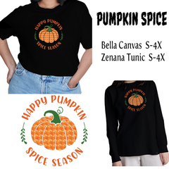 Glitter Spice Motif Pumpkin T-shirt or Tunic