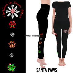 Santa Paws Leggings with Pockets