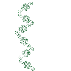 Shamrock Clover Rhinestone Leggings with Pockets