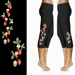 Strawberry Vine Full and Capri Length with Pockets