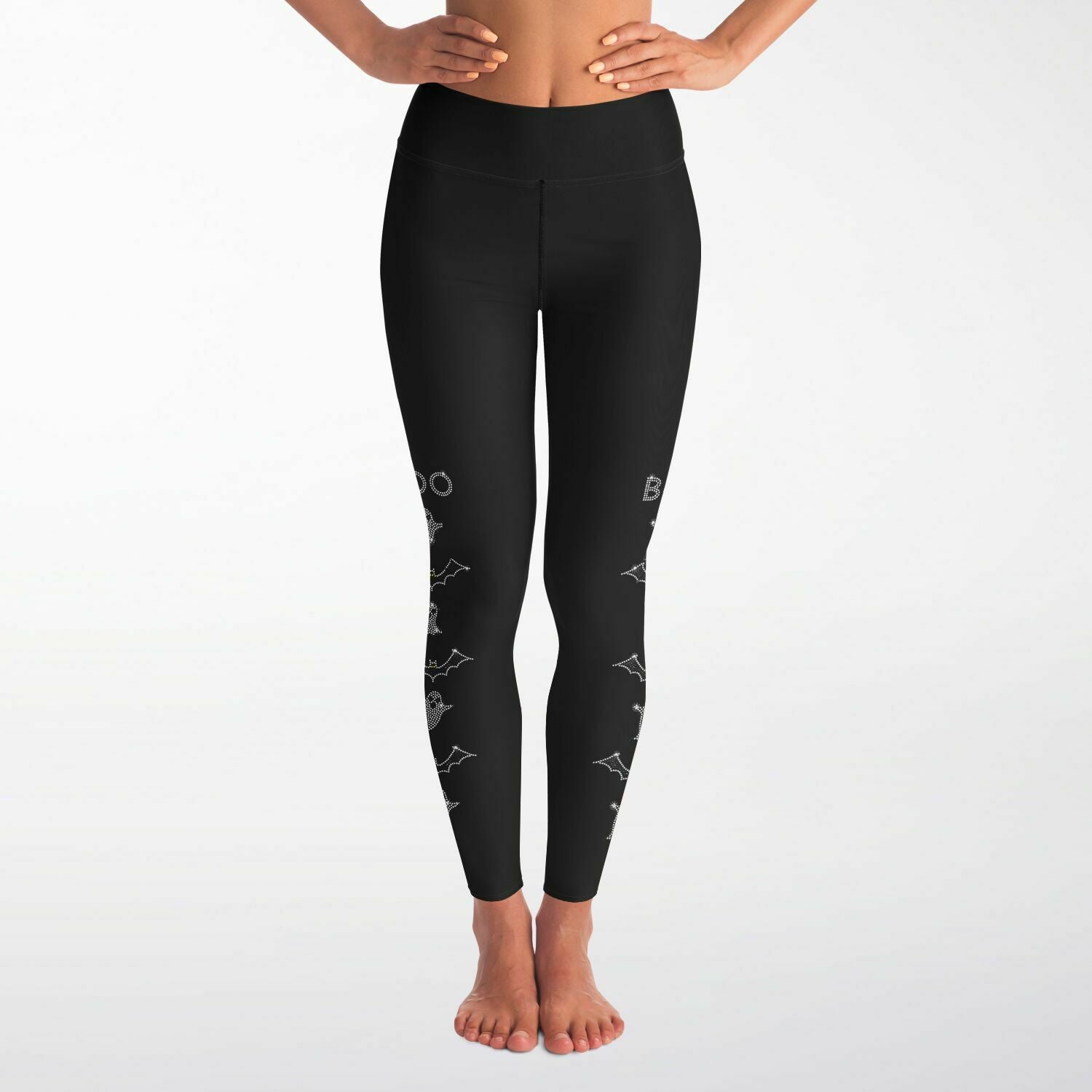 Rhinestone Ghosts & Bats Leggings Pockets