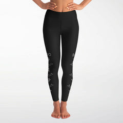 Rhinestone Ghosts & Bats Leggings Pockets
