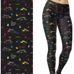 Off Road 4x4 High Waist Buttery Soft Jeeper Pattern