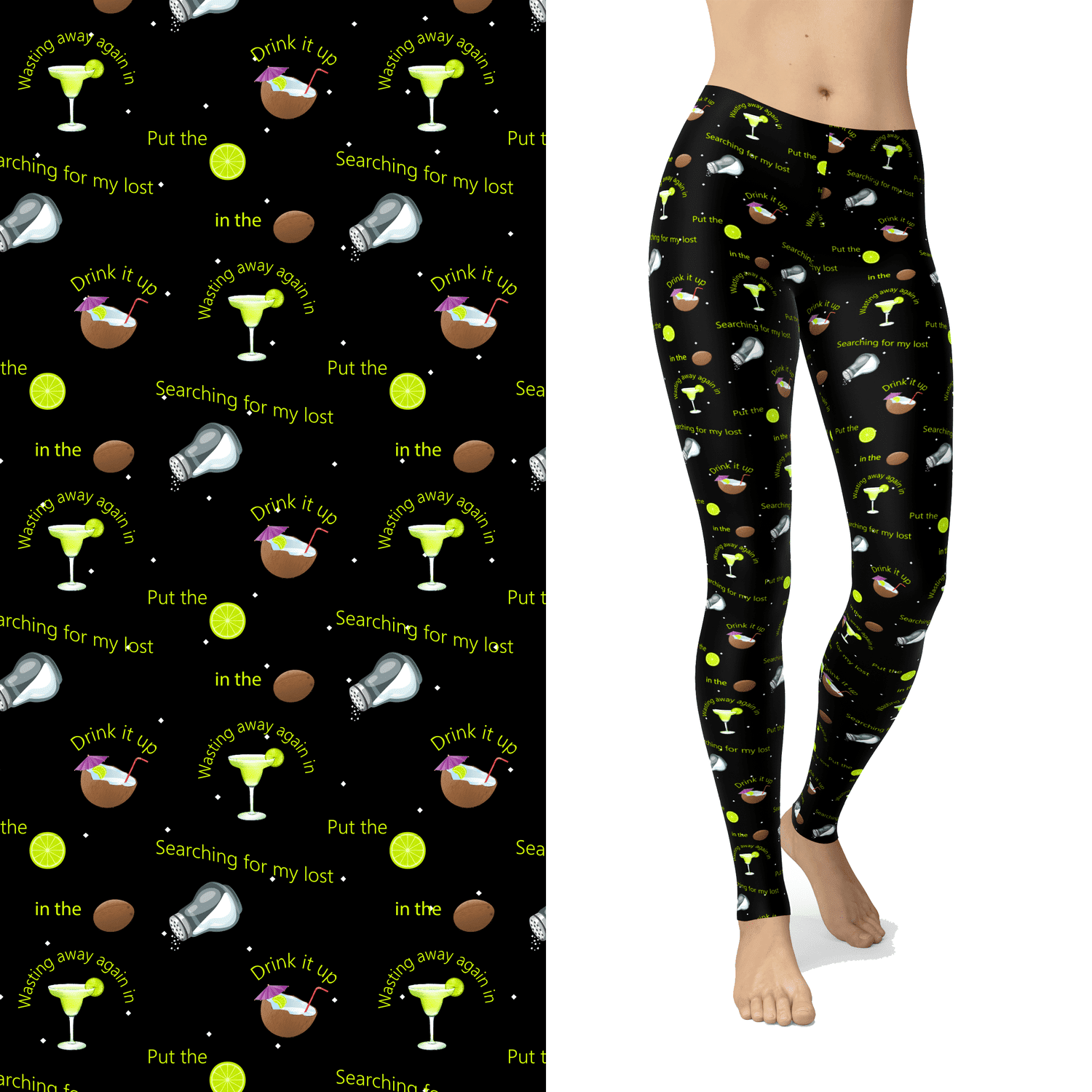 Beach Party Margaritas Leggings