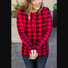 Buffalo Plaid Harper Long Sleeve with Thumb Holes
