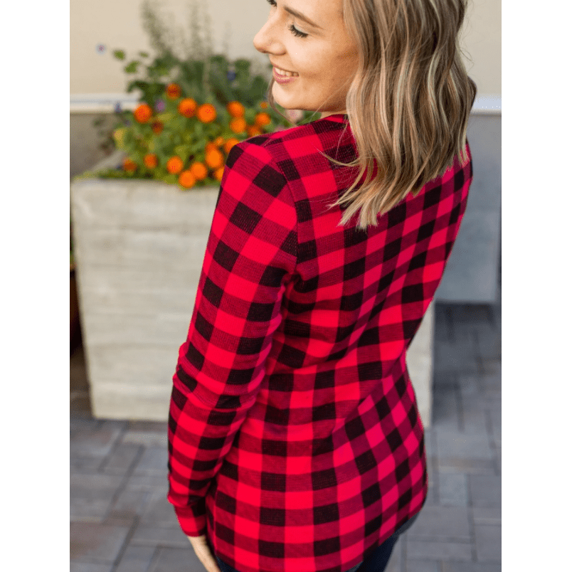 Buffalo Plaid Harper Long Sleeve with Thumb Holes