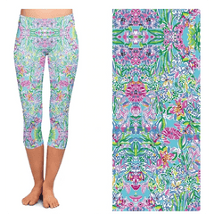 Floral Leggings-with Leggings with Pockets Design