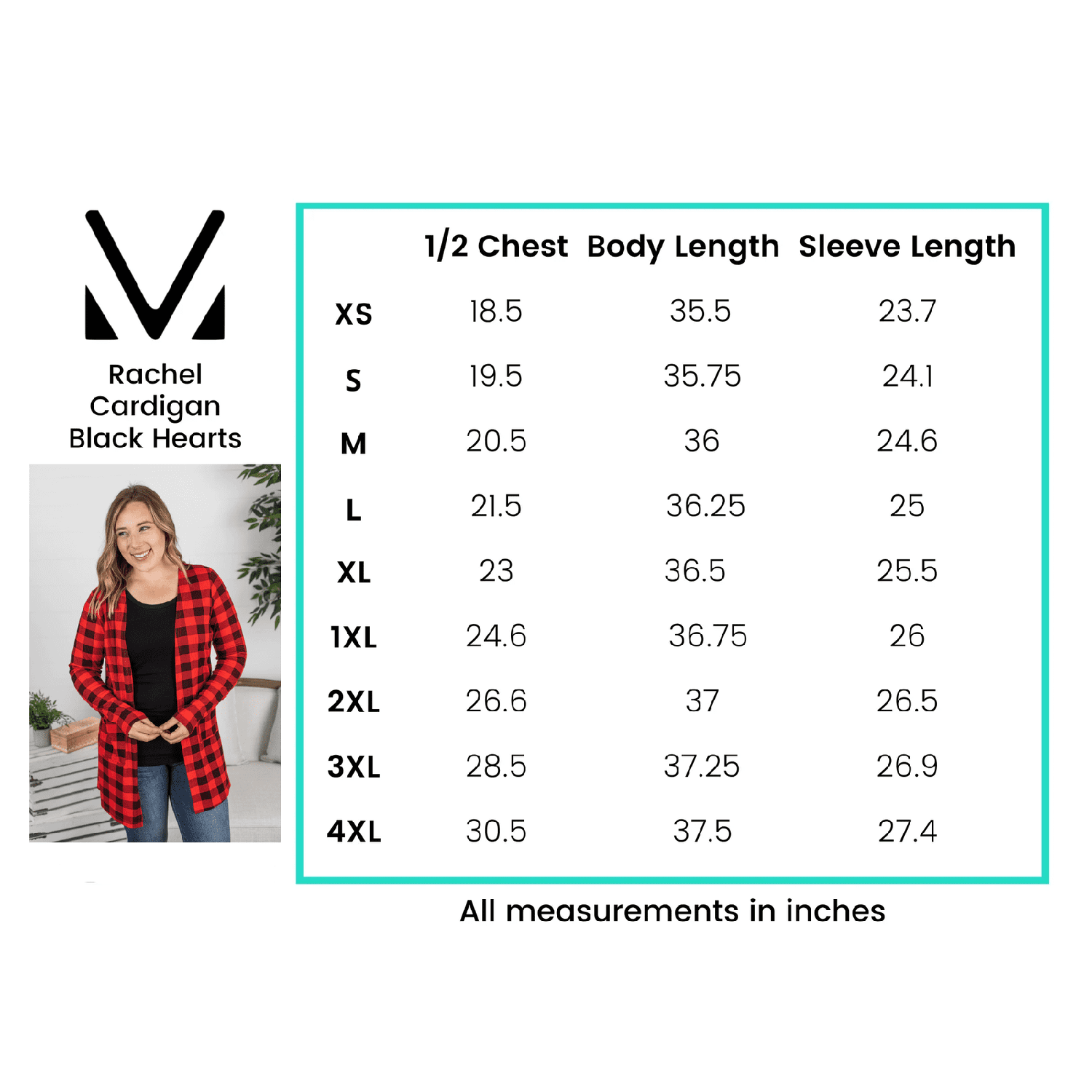 Rachel Long Sleeve Cardigan - Buffalo Plaid