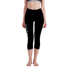 Custom Women's All Over Print High Waisted Capri Yoga leggings