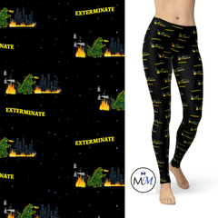 Whozilla Extermine Robots - Full Length Leggings