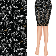 Fleur de Butterfly With Biker Shorts with Pockets