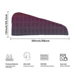 Rainbow Lace Hair Towel