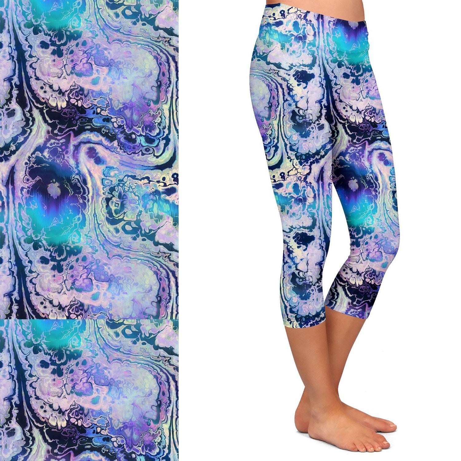 Purple Marble Swirl with Pockets