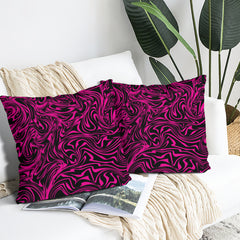 Set of Hot Pink Zebra Throw Pillows