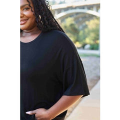 Basic Bae Full Size Round Neck Drop Shoulder T-Shirt