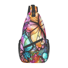 Butterfly Chest Bag decorated with Large Colorful Bag - Custom Sewn