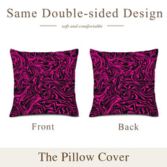 Set of Hot Pink Zebra Throw Pillows