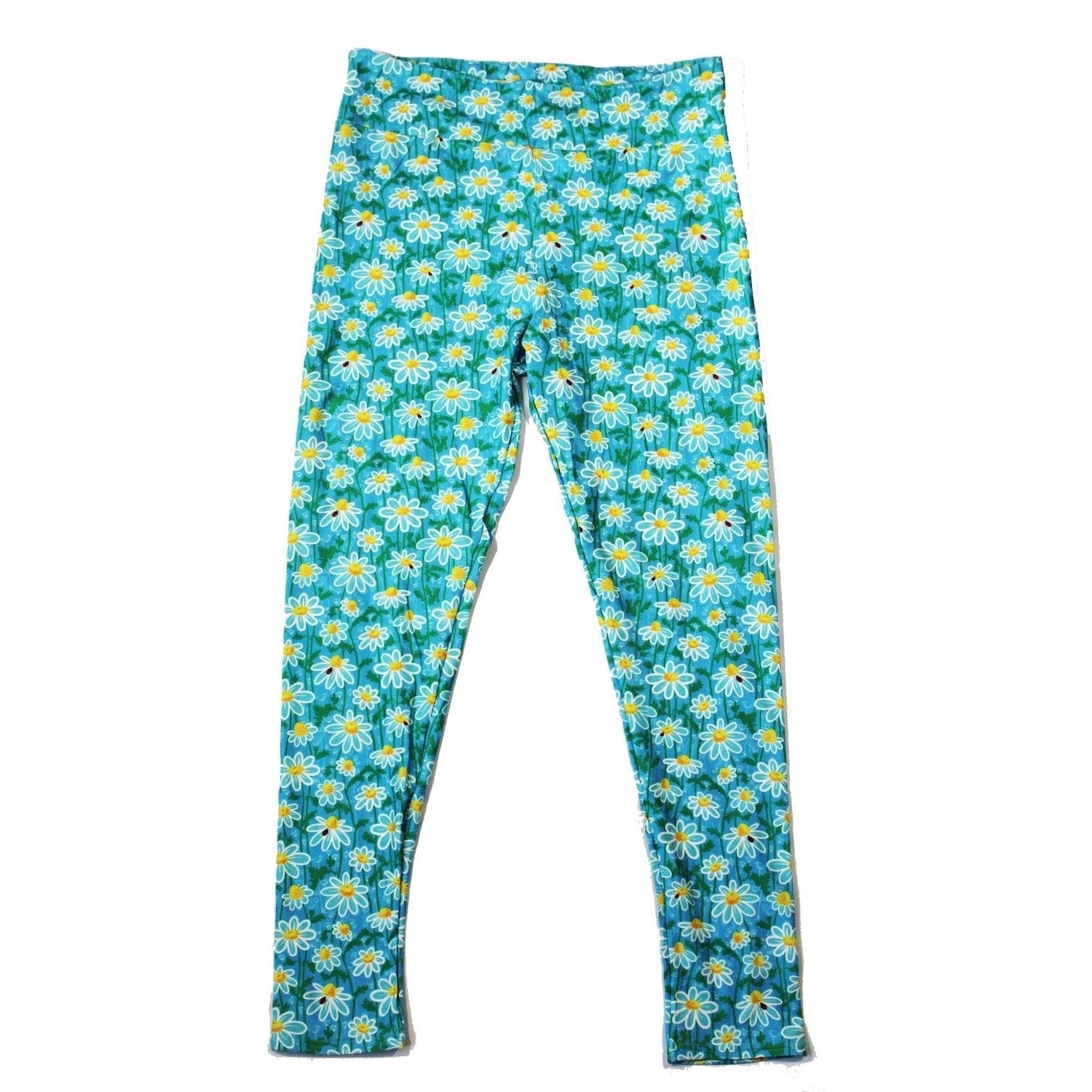 Daisy and Ladybug Teal Leggings