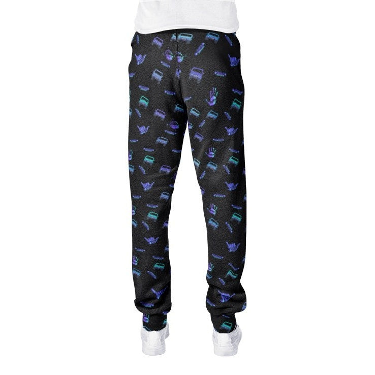Blue Jeeper All-Over Print men's joggers sweatpants