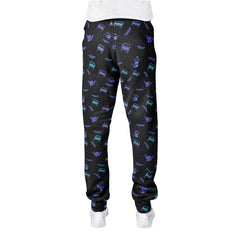 Blue Jeeper All-Over Print men's joggers sweatpants