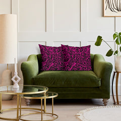 Set of Hot Pink Zebra Throw Pillows