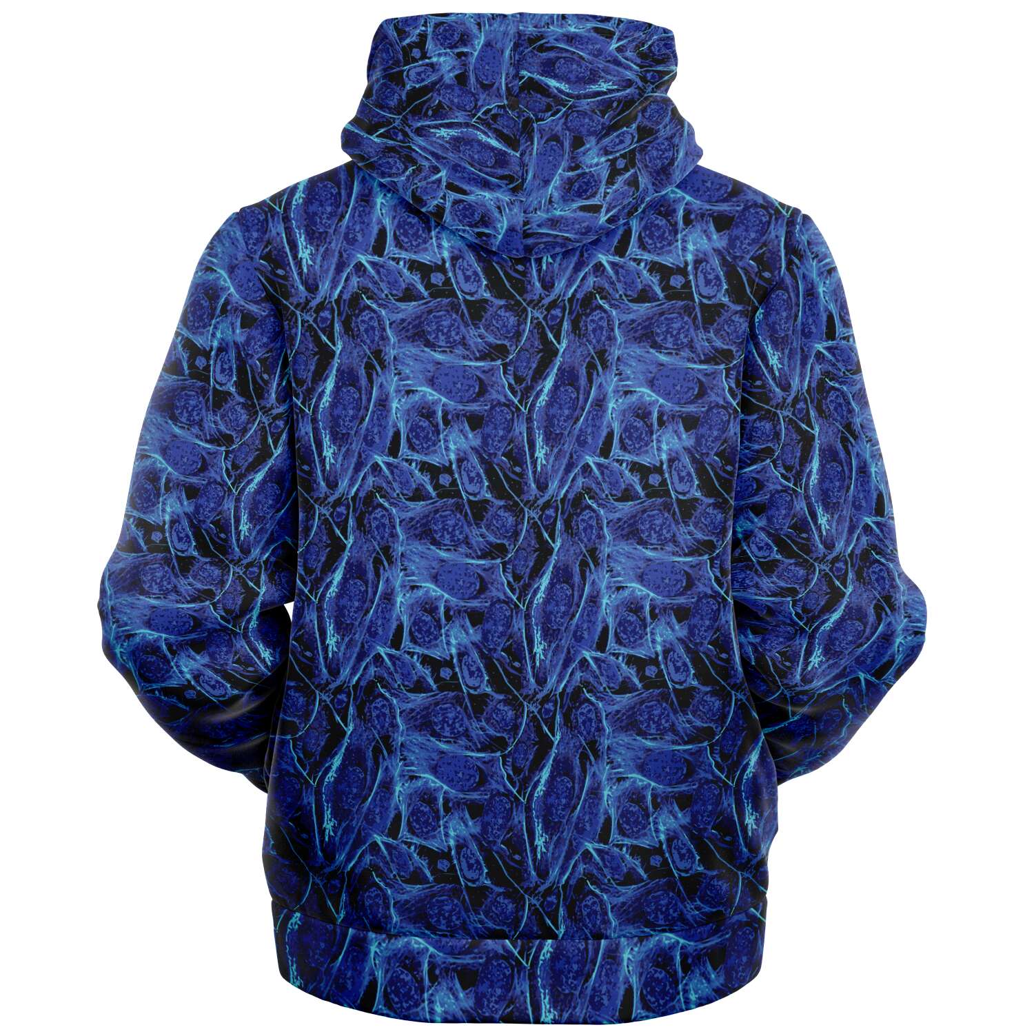Blue Lighting Jacket with Hood - Custom Sewn