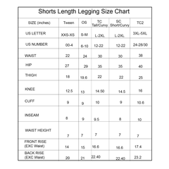 Concealed Carry Black Leggings 230 gsm Thick Not See Through - Full Length