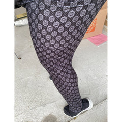 Butterfly Trail Rainbow Leggings with a Pocket on one Side