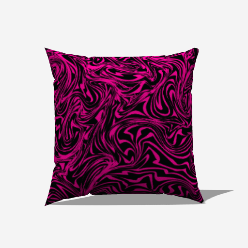 Hot Pink Zebra Polyester Pillow Cover - Made in USA