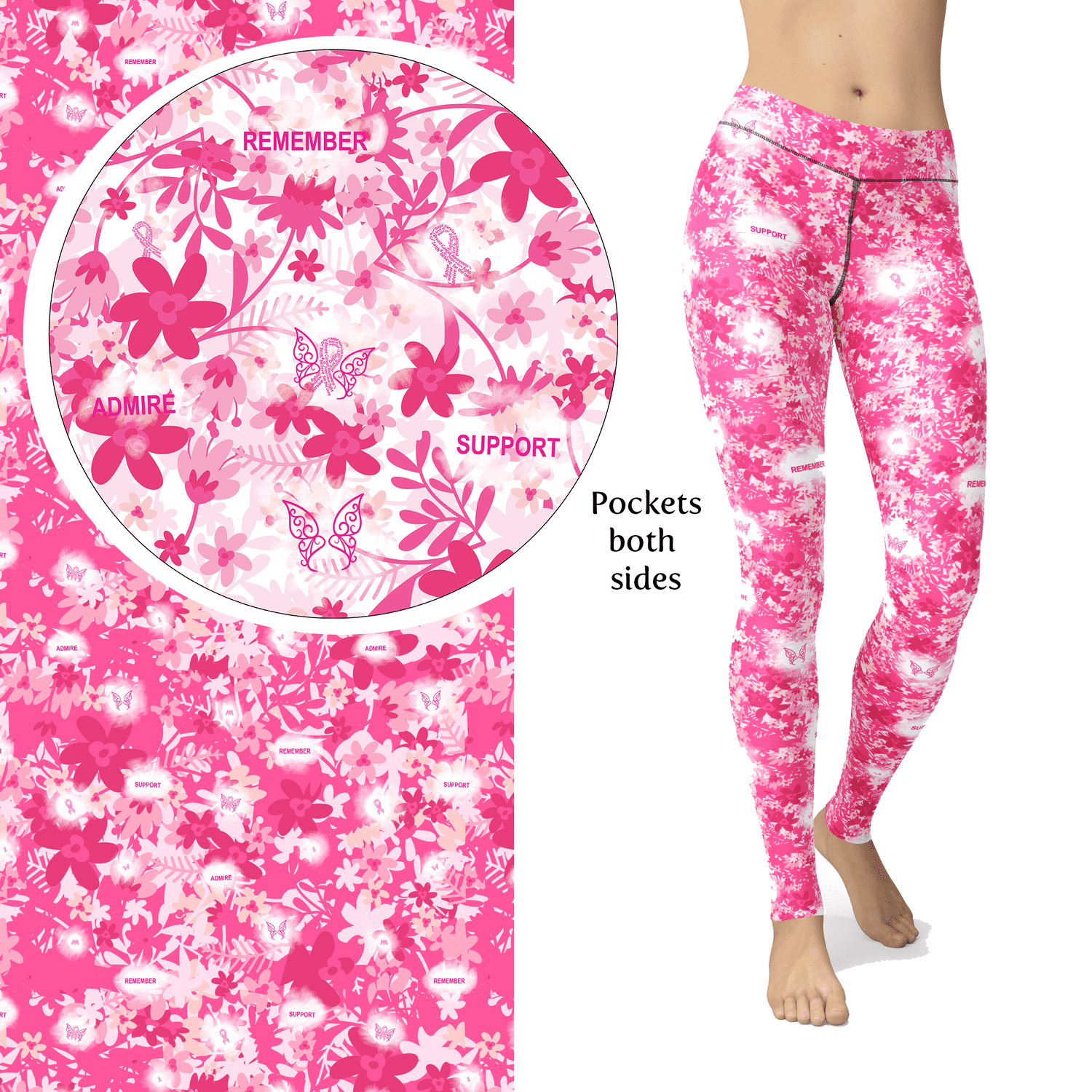 Remember Breast Cancer Awareness Leggings