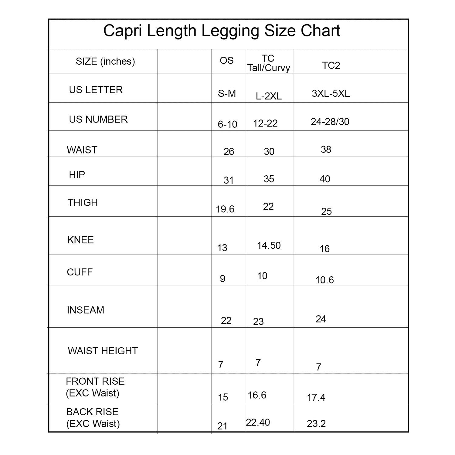 Black Yoga Waist Capri Jogger