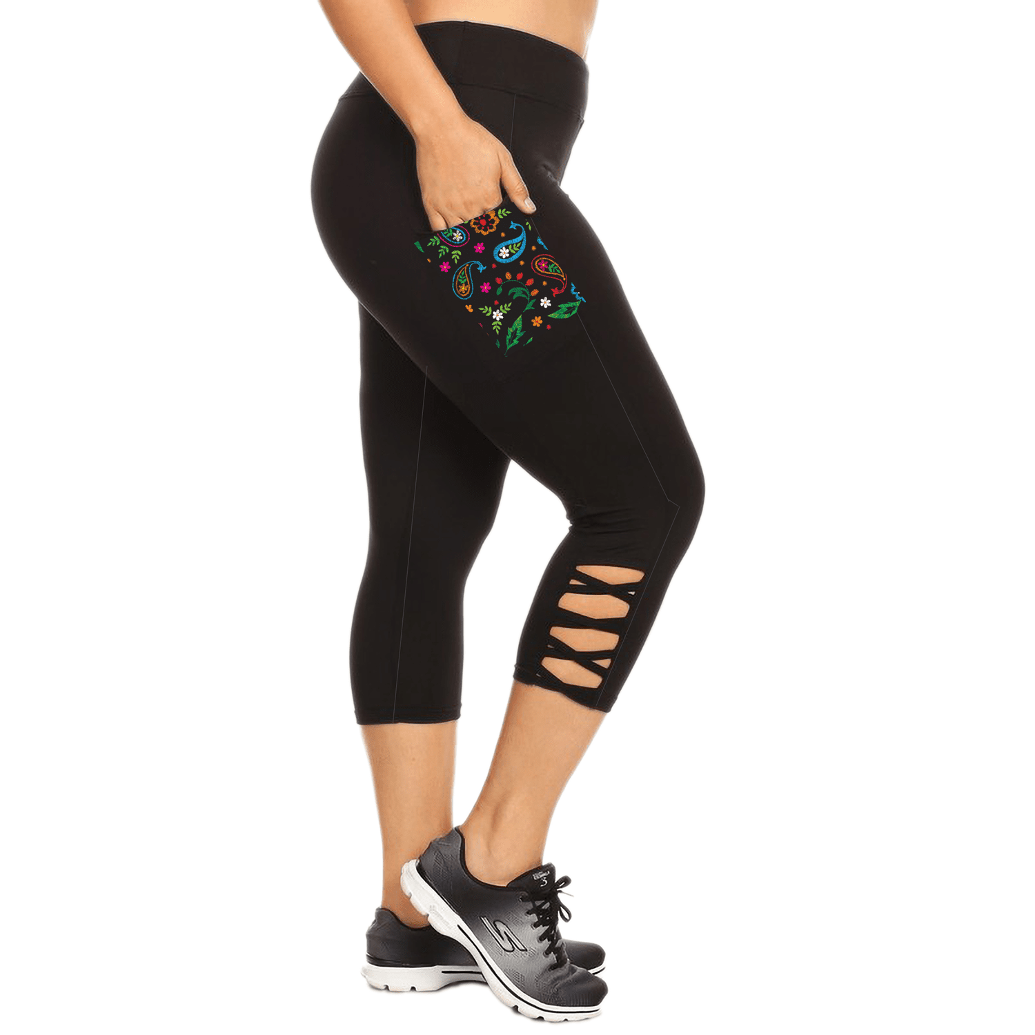 Pocket full of Flowers Criss Cross Capri