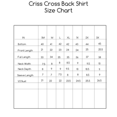 Tie Dye Cherry Blossum Criss Cross Back V Neck Tunic