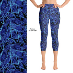Electric Blue Capri Leggings