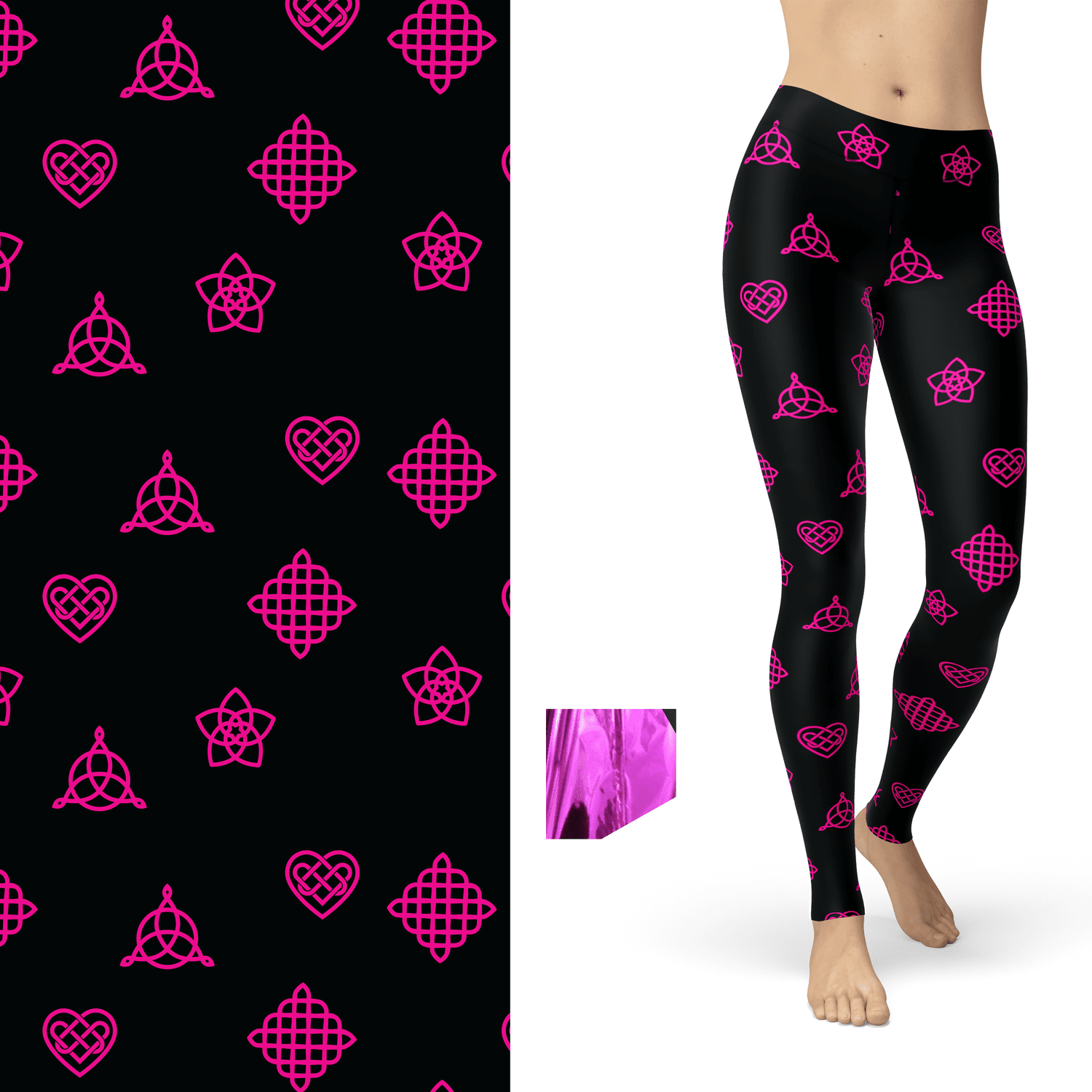 Charmed Celtic Love with Pink Sparkle Foil and Pockets