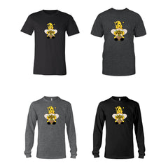 SunFlower Gnome Graphic Tee Gray or Black, Short or Long Sleeve