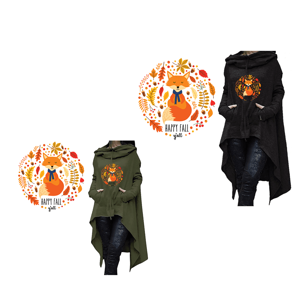 Long. Hoodie with Happy Fall Y'all