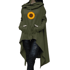 Long Hoodie Sunflower Green or Black