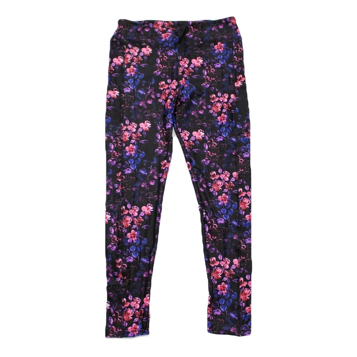 Velvet Iris Leggings with Pockets Colorful Design