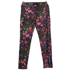 Velvet Iris Leggings with Pockets Colorful Design