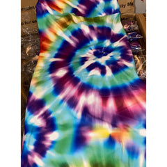 Colorful Tie Dye Capri Leggings Swirl