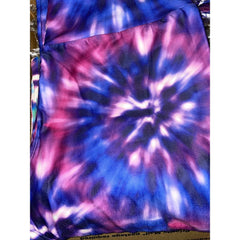 Tie Dye Leggings Purple Blue Capri