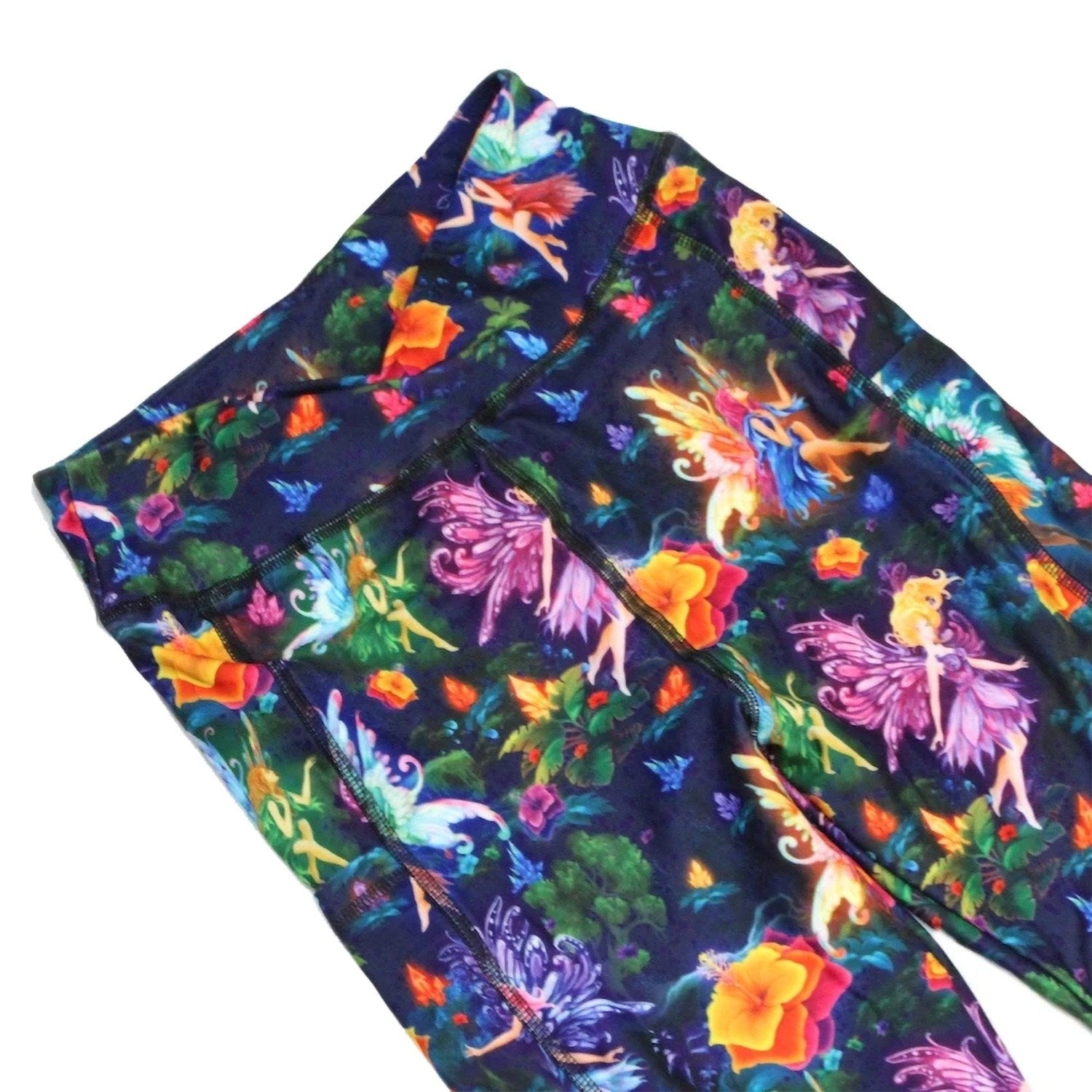 Blue, Pink, and Purple Fairy Leggings with Pocket - Ready to Ship