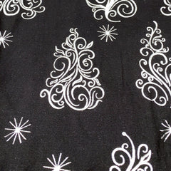 Christmas Tree Glitter Leggings with Pockets and Heat Sealed Real Silver Glitter - Ready to Ship